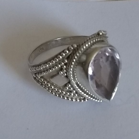 Jewelry - Genuine Kunzite Silver Ring